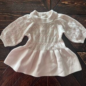 H&M Pink and White Kids Sweater Top